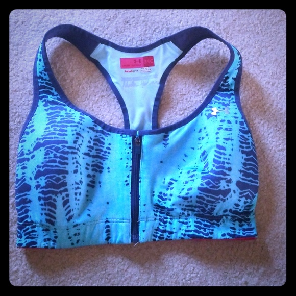 Under Armour Other - Under Armor Zip Up Sports Bra